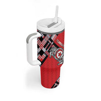 Personalized Tunisia Tumbler With Handle Silver Lions Sports Patterns - Wonder Print Shop