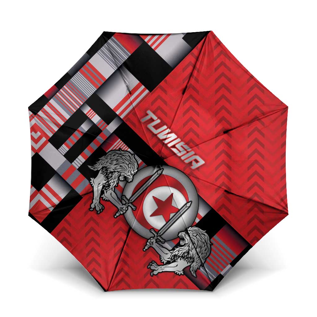 Tunisia Umbrella Silver Lions Sports Patterns - Wonder Print Shop