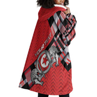 Personalized Tunisia Wearable Blanket Hoodie Silver Lions Sports Patterns - Wonder Print Shop