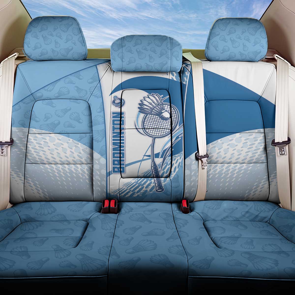 Badminton Back Car Seat Cover Dynamic Swoosh
