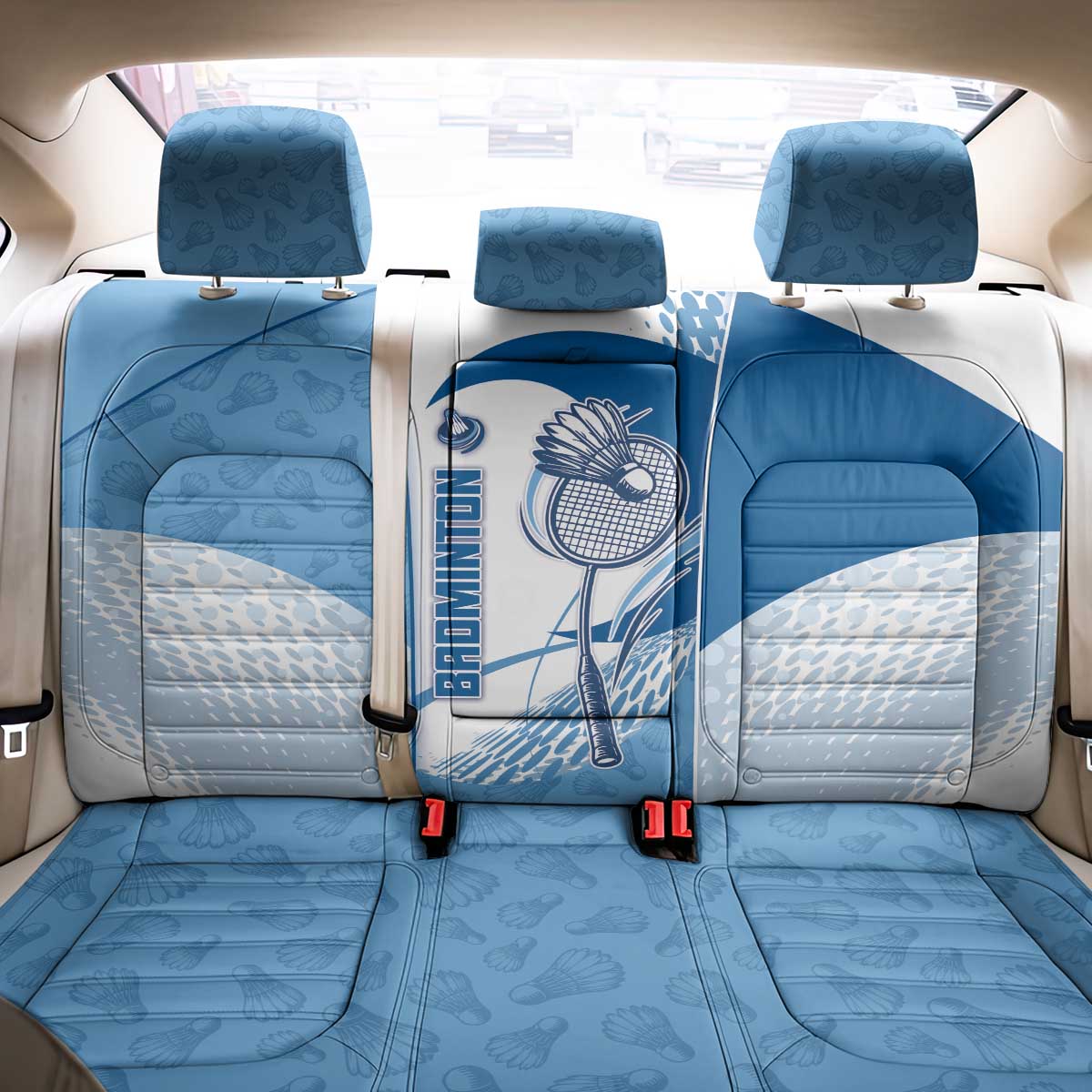 Badminton Back Car Seat Cover Dynamic Swoosh