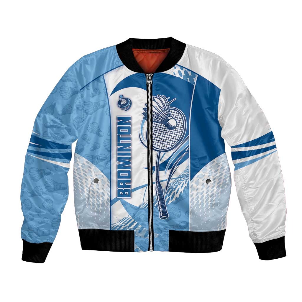 Custom Badminton Bomber Jacket Dynamic Swoosh