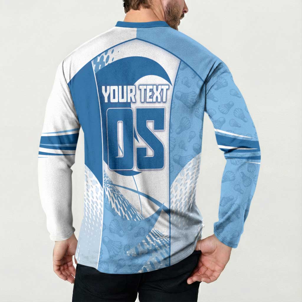 Custom Badminton Button Sweatshirt Dynamic Swoosh