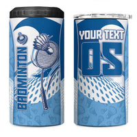 Custom Badminton 4 in 1 Can Cooler Tumbler Dynamic Swoosh