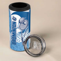 Custom Badminton 4 in 1 Can Cooler Tumbler Dynamic Swoosh
