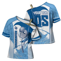 Custom Badminton Cross Shoulder Shirt Dynamic Swoosh