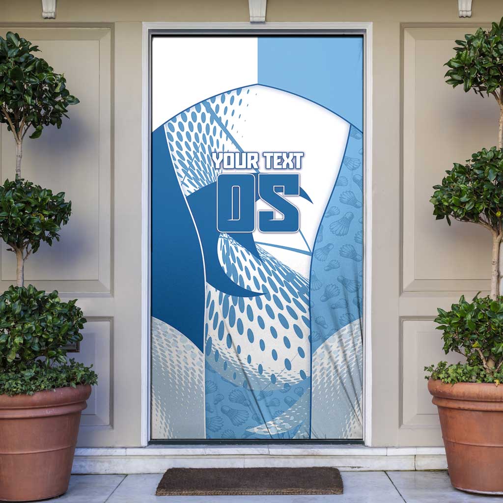 Custom Badminton Door Cover Dynamic Swoosh