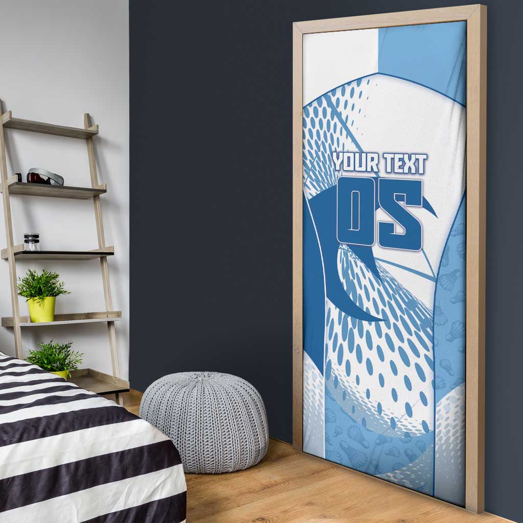 Custom Badminton Door Cover Dynamic Swoosh