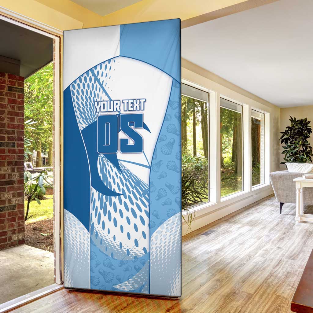 Custom Badminton Door Cover Dynamic Swoosh
