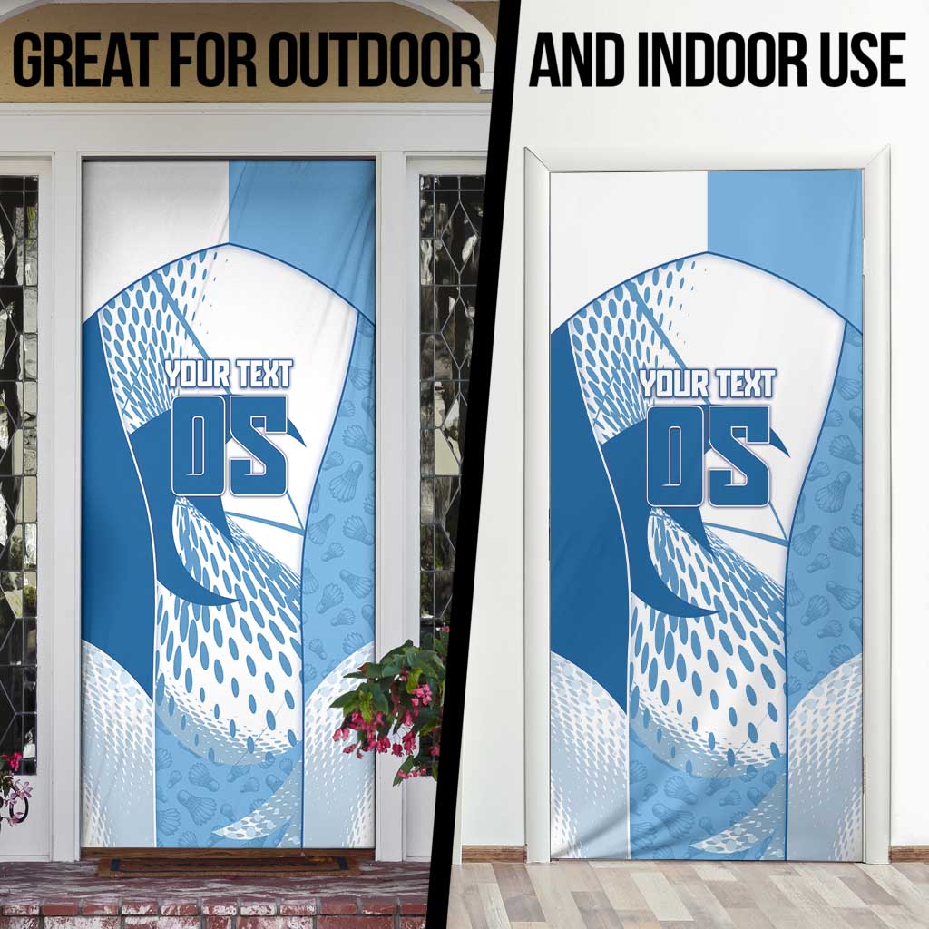 Custom Badminton Door Cover Dynamic Swoosh