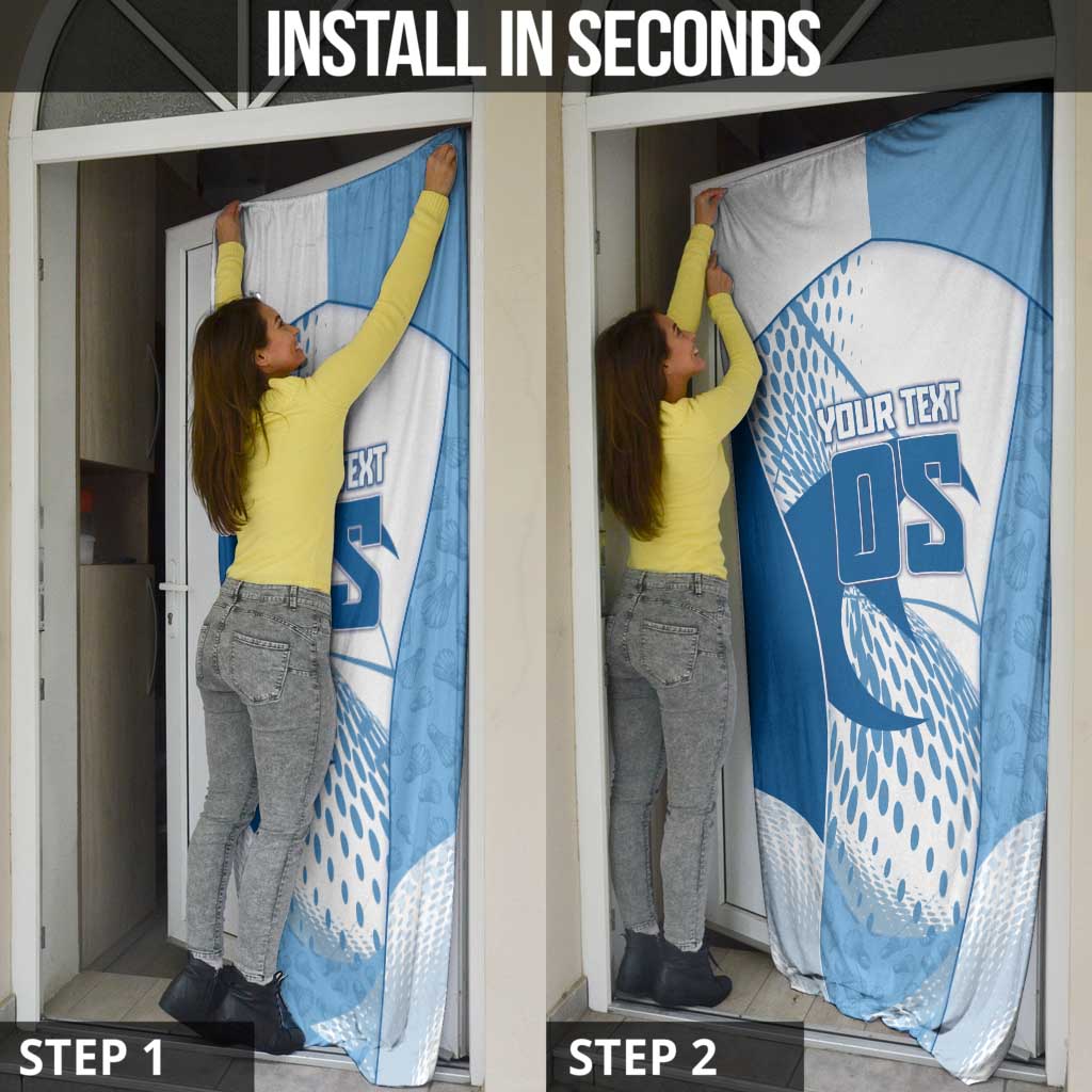 Custom Badminton Door Cover Dynamic Swoosh