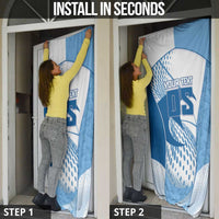 Custom Badminton Door Cover Dynamic Swoosh