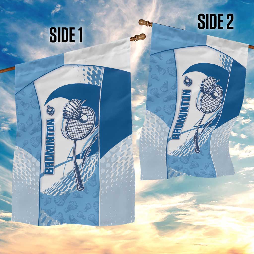 Badminton Garden Flag Dynamic Swoosh