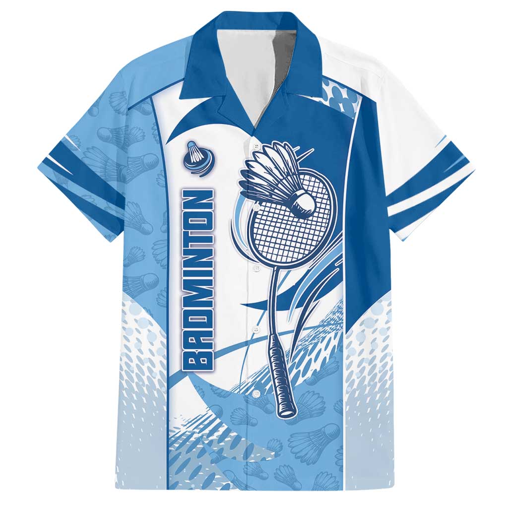 Custom Badminton Hawaiian Shirt Dynamic Swoosh