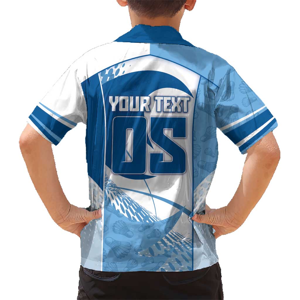 Custom Badminton Hawaiian Shirt Dynamic Swoosh