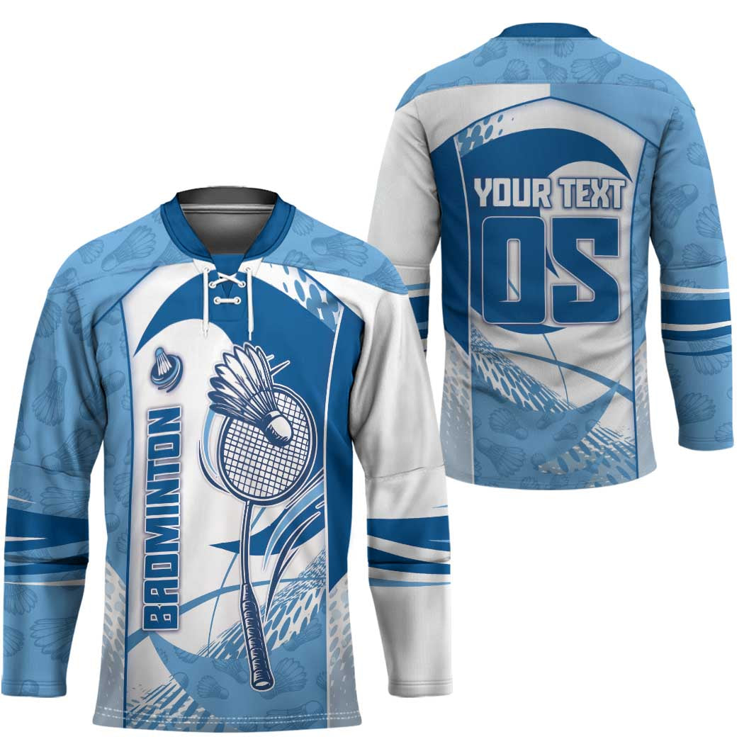 Custom Badminton Hockey Jersey Dynamic Swoosh
