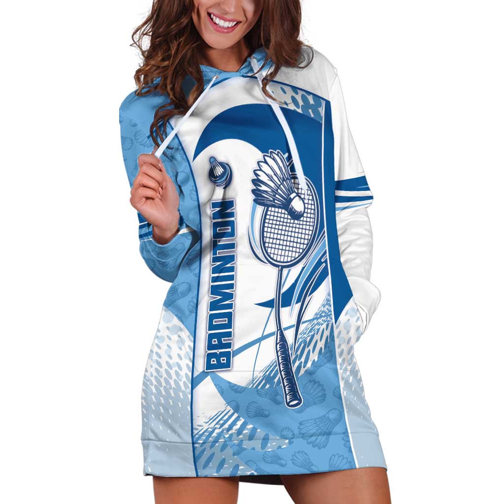 Custom Badminton Hoodie Dress Dynamic Swoosh