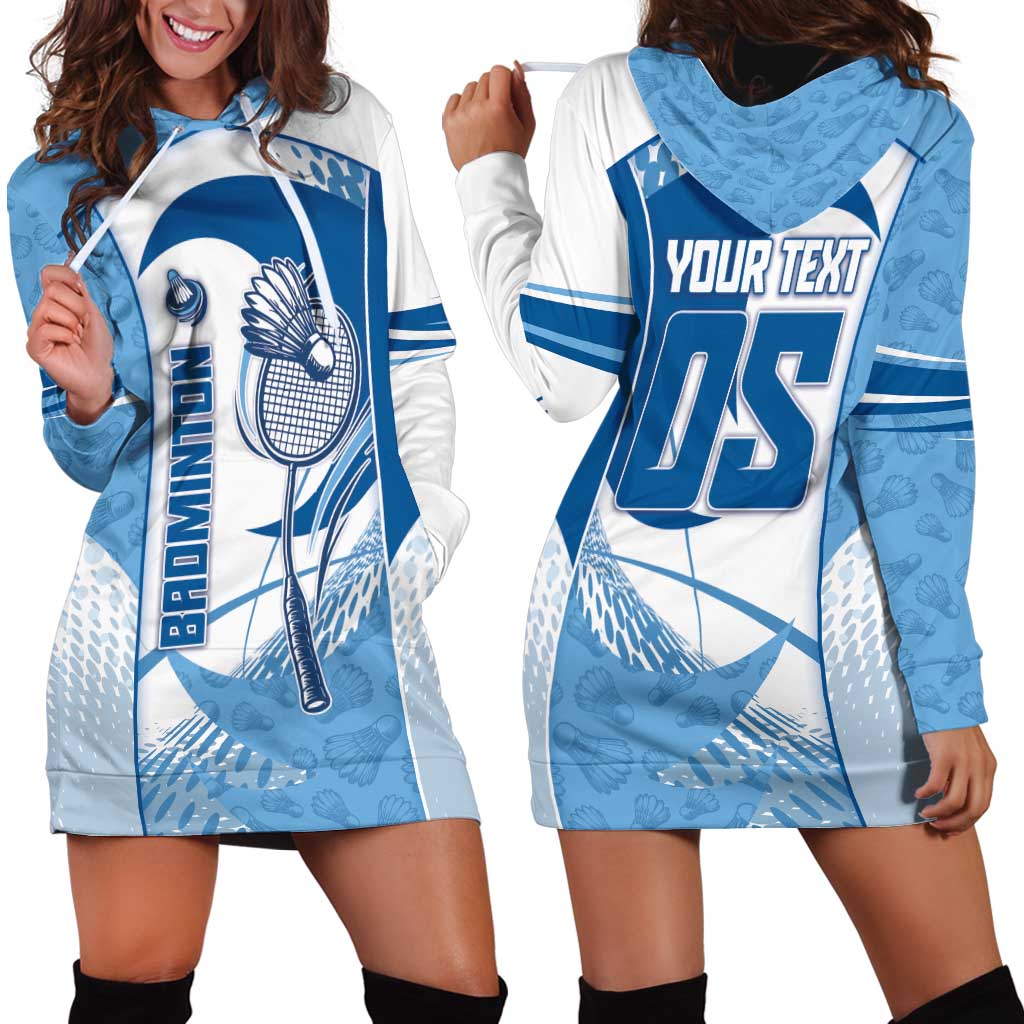 Custom Badminton Hoodie Dress Dynamic Swoosh