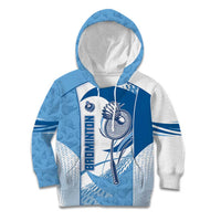Custom Badminton Kid Hoodie Dynamic Swoosh