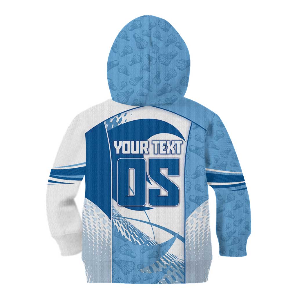Custom Badminton Kid Hoodie Dynamic Swoosh