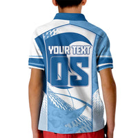 Custom Badminton Kid Polo Shirt Dynamic Swoosh