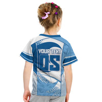 Custom Badminton Kid T Shirt Dynamic Swoosh
