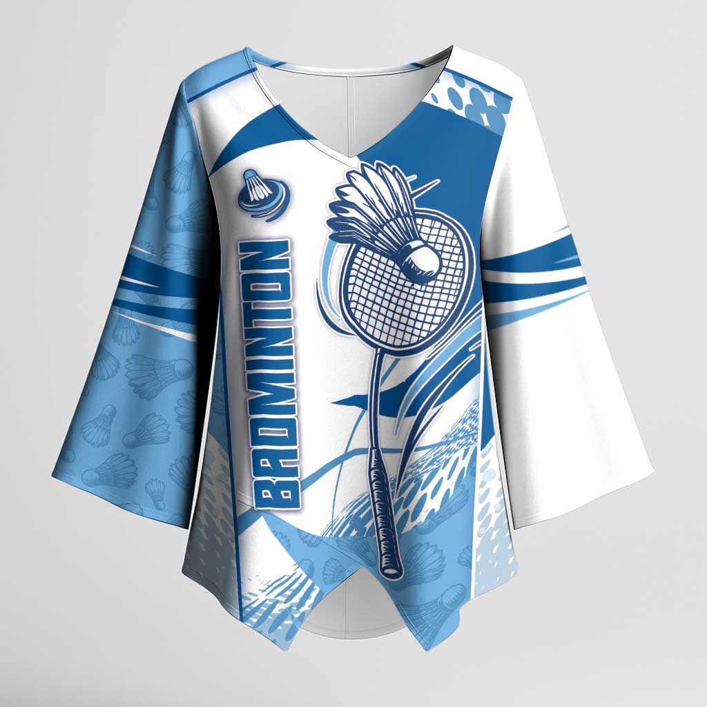 Custom Badminton Kimono Sleeve Blouse Dynamic Swoosh