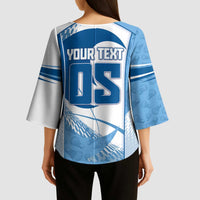 Custom Badminton Kimono Sleeve Blouse Dynamic Swoosh