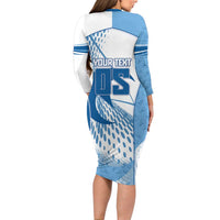 Custom Badminton Long Sleeve Bodycon Dress Dynamic Swoosh