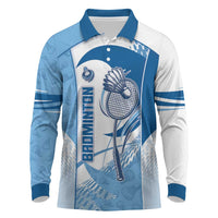 Custom Badminton Long Sleeve Polo Shirt Dynamic Swoosh