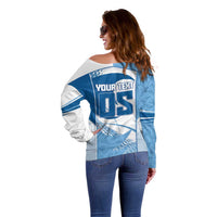 Custom Badminton Off Shoulder Sweater Dynamic Swoosh
