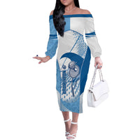 Custom Badminton Off The Shoulder Long Sleeve Dress Dynamic Swoosh