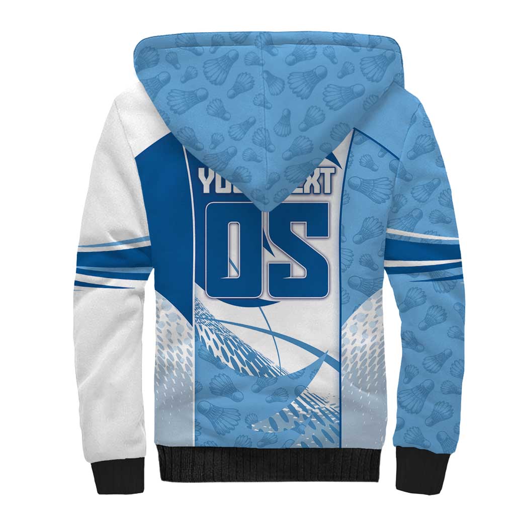Custom Badminton Sherpa Hoodie Dynamic Swoosh