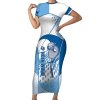 Custom Badminton Short Sleeve Bodycon Dress Dynamic Swoosh