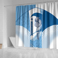 Badminton Shower Curtain Dynamic Swoosh