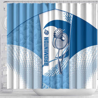 Badminton Shower Curtain Dynamic Swoosh