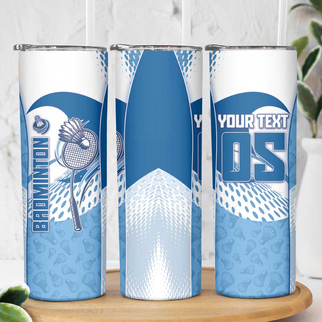 Custom Badminton Skinny Tumbler Dynamic Swoosh