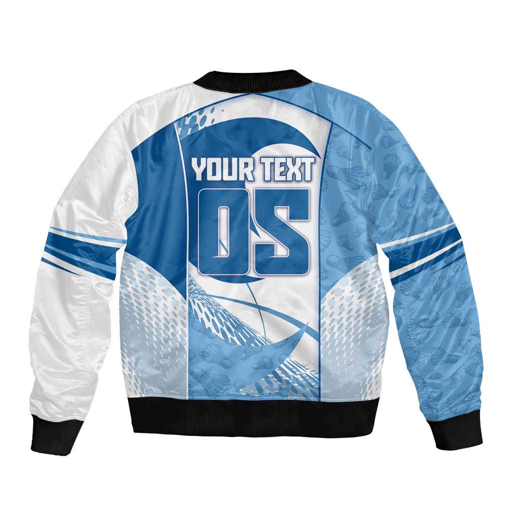 Custom Badminton Sleeve Zip Bomber Jacket Dynamic Swoosh