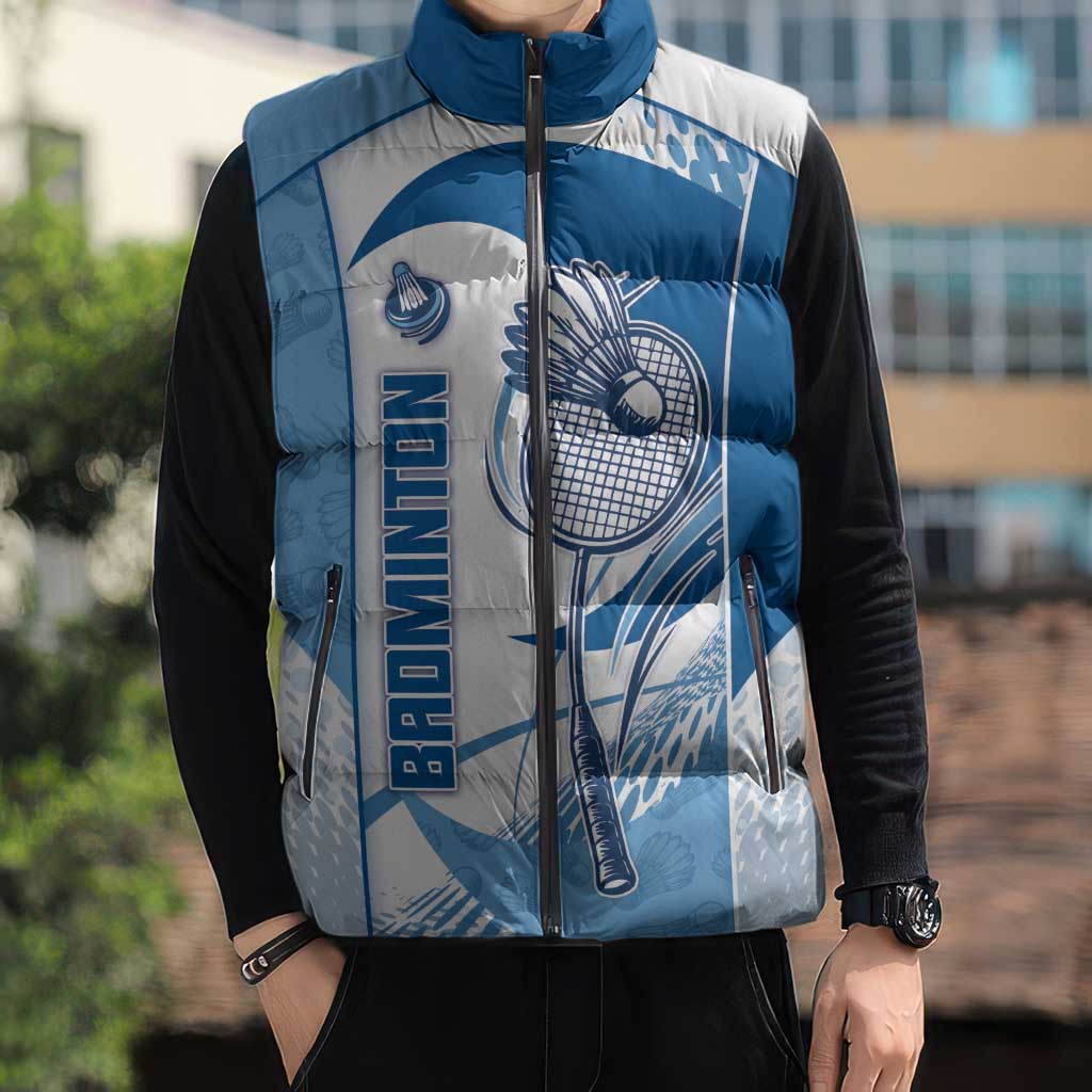 Custom Badminton Sleeveless Puffer Jacket Dynamic Swoosh