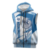 Custom Badminton Sleeveless Zip Hoodie Dynamic Swoosh