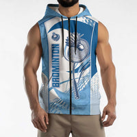 Custom Badminton Sleeveless Zip Hoodie Dynamic Swoosh