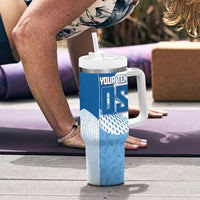 Custom Badminton Tumbler With Handle Dynamic Swoosh