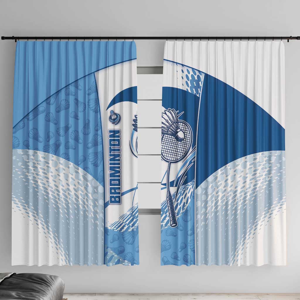 Badminton Window Curtain Dynamic Swoosh