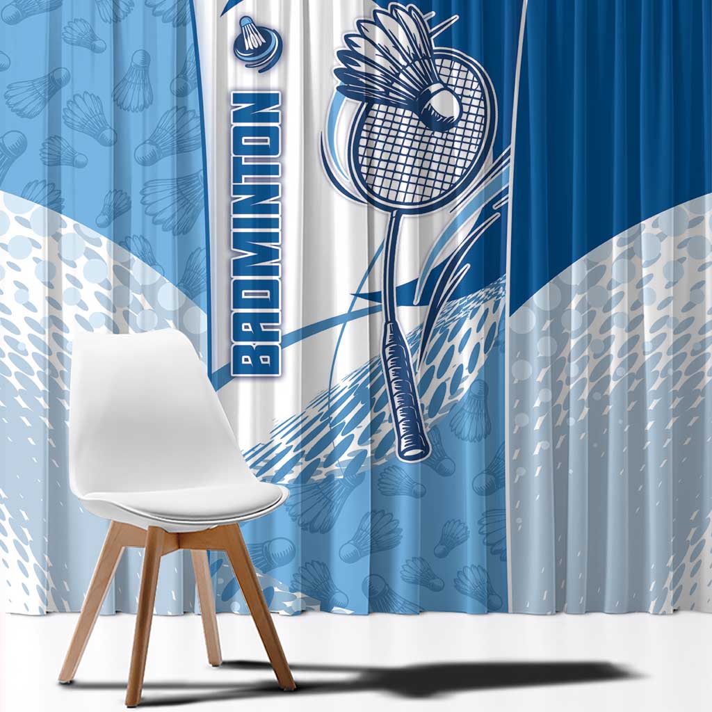Badminton Window Curtain Dynamic Swoosh
