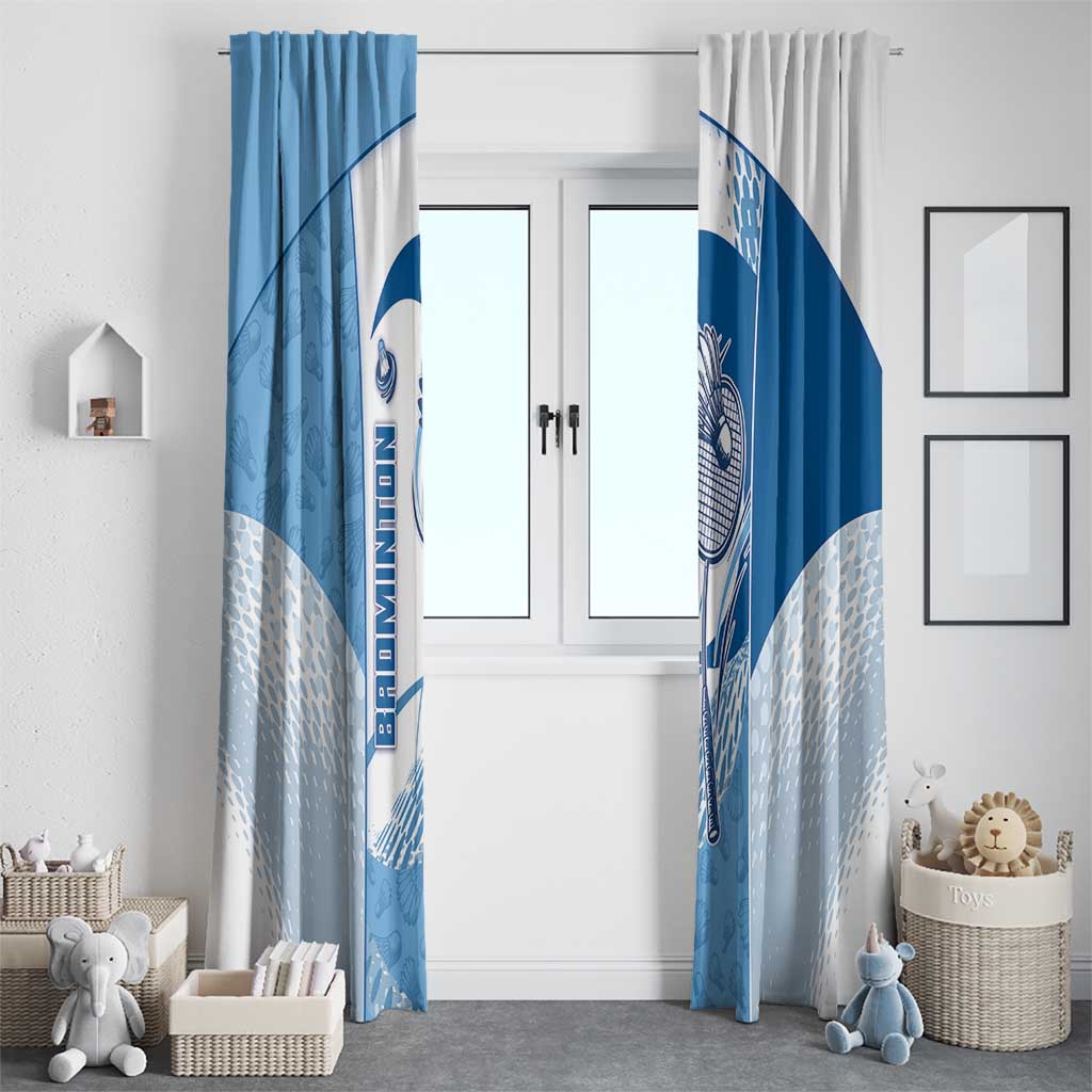 Badminton Window Curtain Dynamic Swoosh