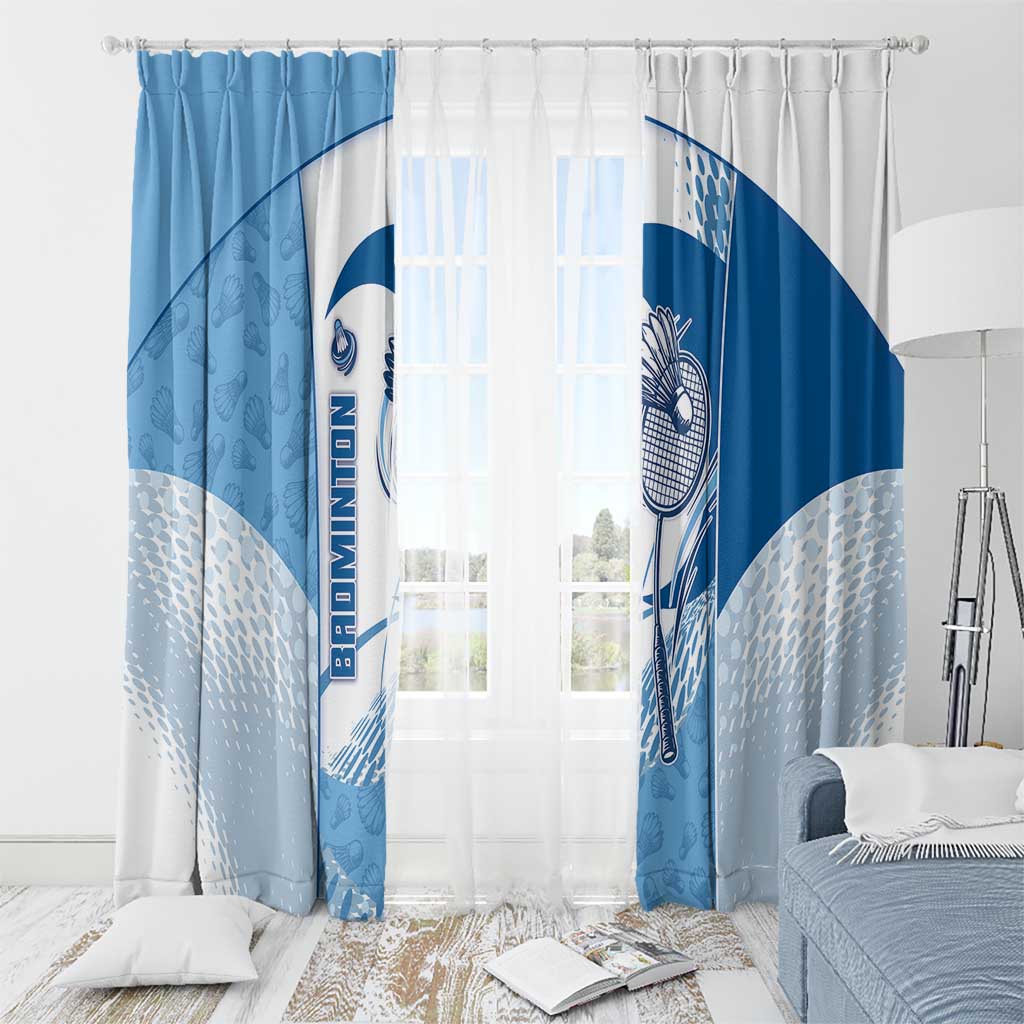 Badminton Window Curtain Dynamic Swoosh