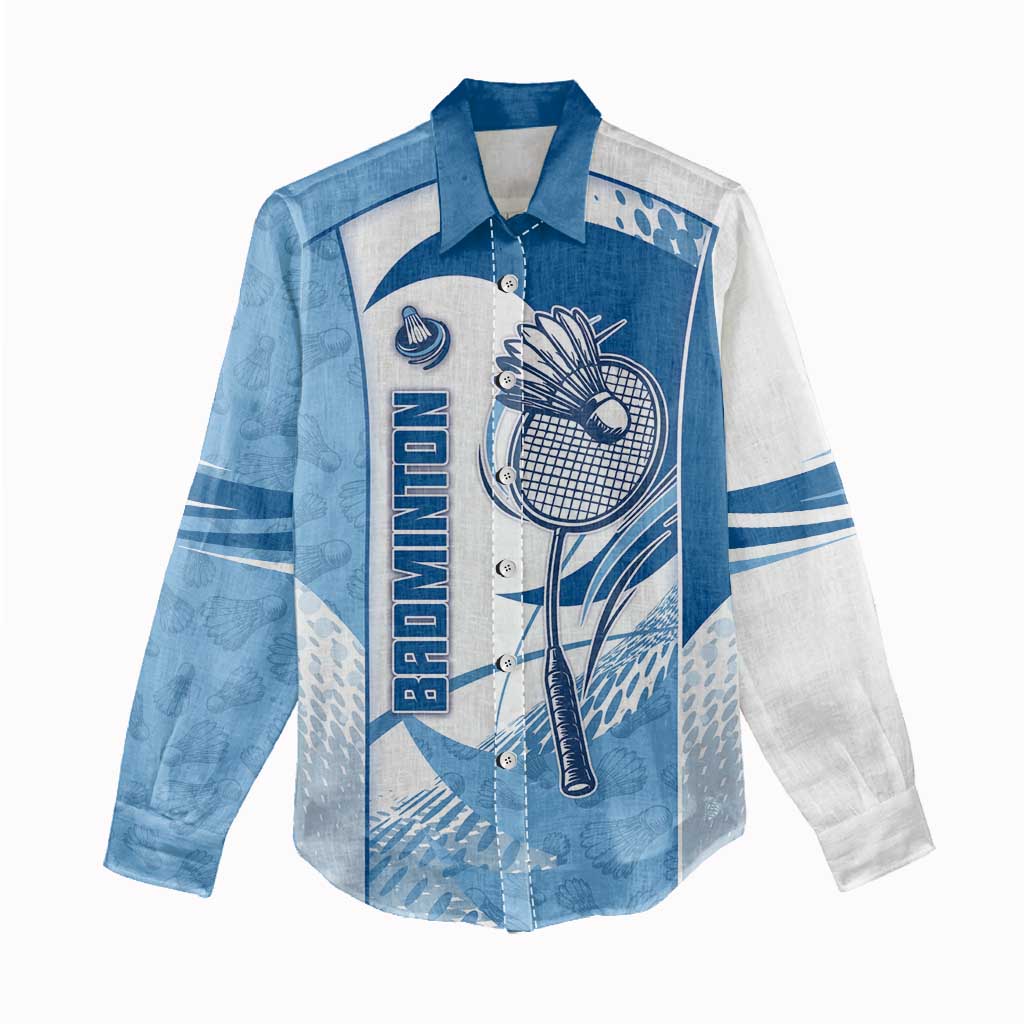 Custom Badminton Women Casual Shirt Dynamic Swoosh