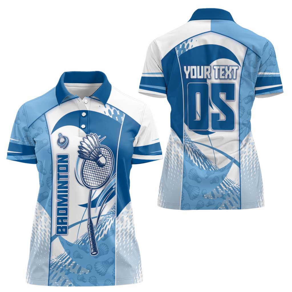 Custom Badminton Women Polo Shirt Dynamic Swoosh