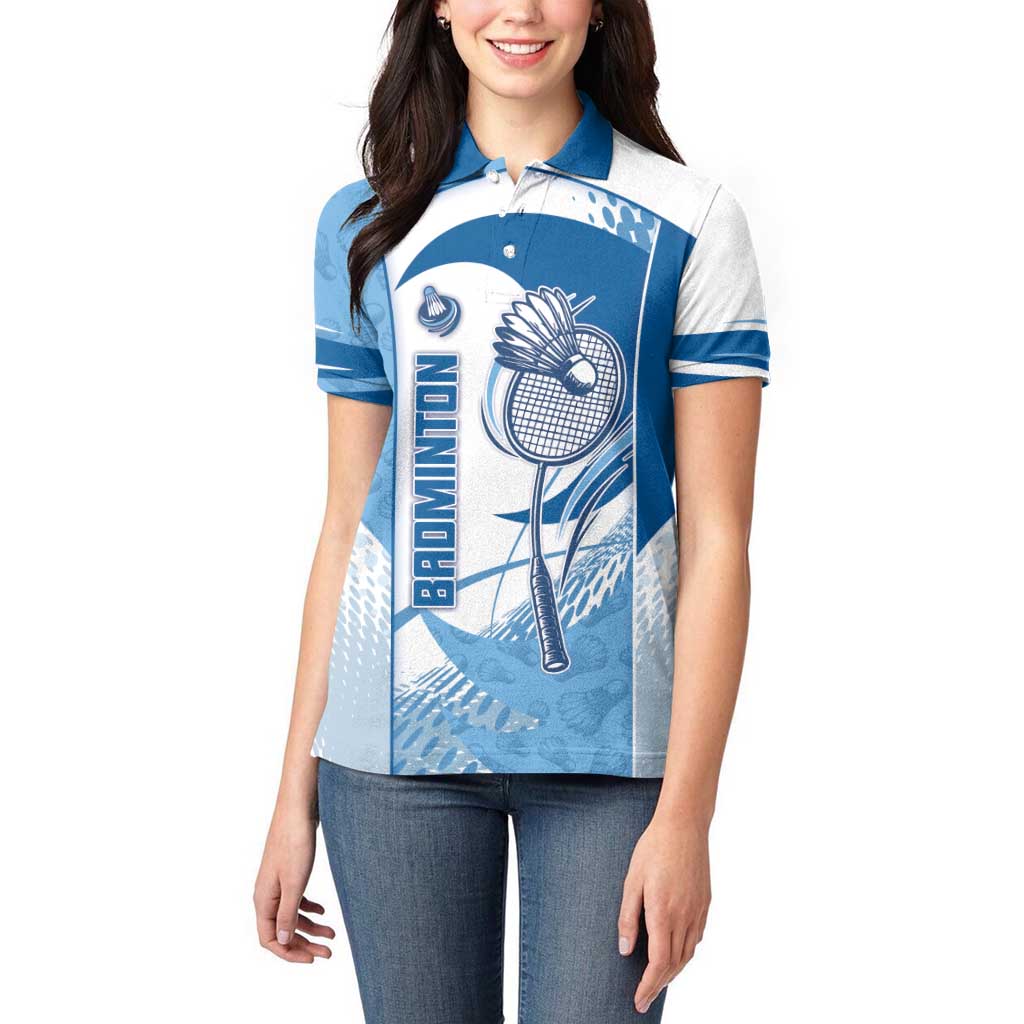 Custom Badminton Women Polo Shirt Dynamic Swoosh