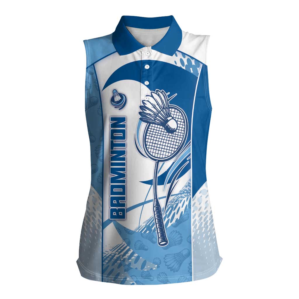 Custom Badminton Women Sleeveless Polo Shirt Dynamic Swoosh
